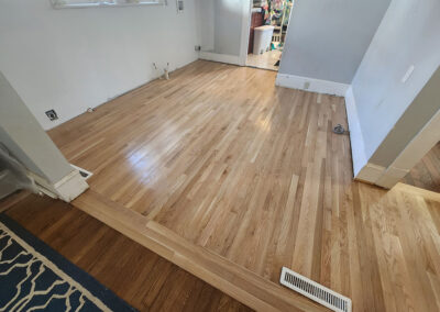 New hardwood floor installed by handyman Mark, Winston-Salem, NC